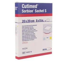 BSN Médical Cutimed Sorbion Pansement 20x20cm 10 unités