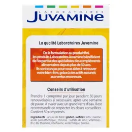 Juvamine Beauté Vitalité Levure de Bière 50 comprimés