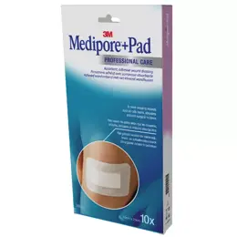 3M Medipore Plus Pad 10cm x 20cm 10 pansements