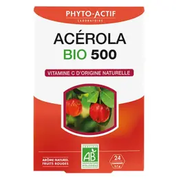 Phyto Actif Acerola Bio 500 24 comprimés