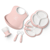 BabyBjörn Complete Tableware Set with Bib, Pastel Pink, 8 Pieces