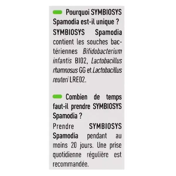 Symbiosys Spamodia Enfants Arôme Vanille 20 sticks