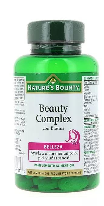 Nature's Bounty Beauty Complex com Biotina 60 Comprimidos