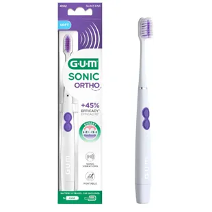 Gum Sonic Ortho Battery Operated Electric Toothbrush