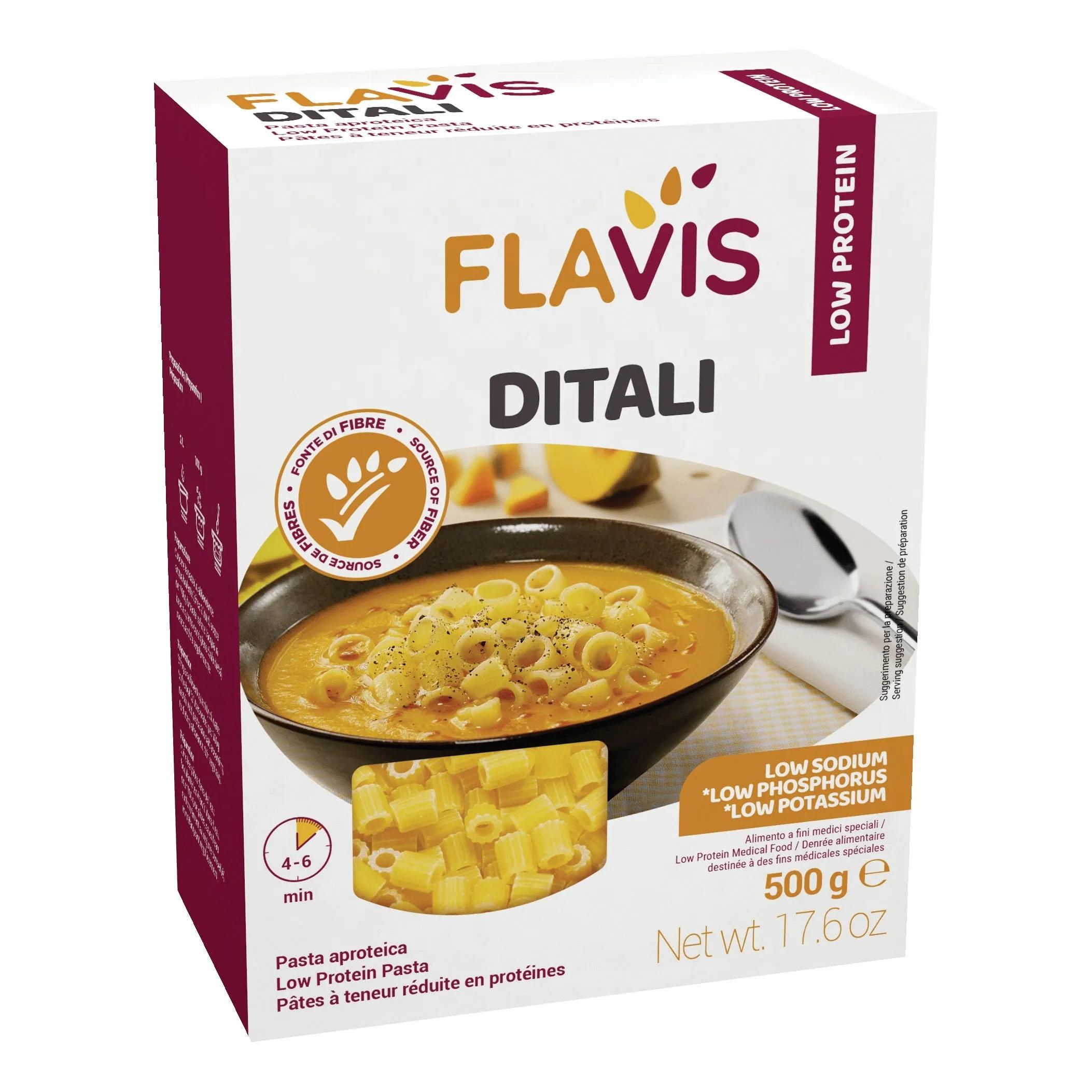 Mevalia Flavis Ditali Pasta Aproteica 500 g