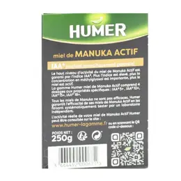 Humer Miel de Manuka Actif IAA® 18+ 100% Miel Pur -Pot de 250g