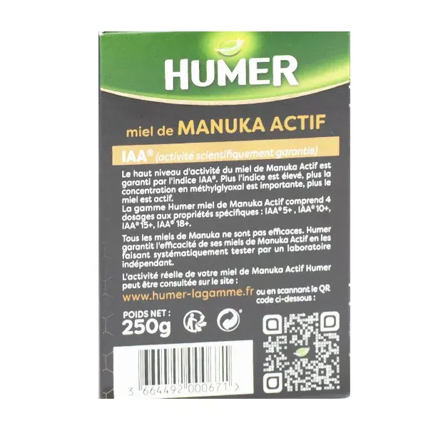 Humer Active Manuka Honey IAA 18+ 250g