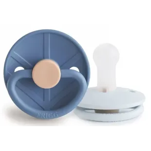 Frigg Little Viking Pacifier Block Silicone Ocean V./Powder B. +6m 2 units