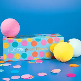 I LOVE Good Times  Coffret 3 Bombes de Bain