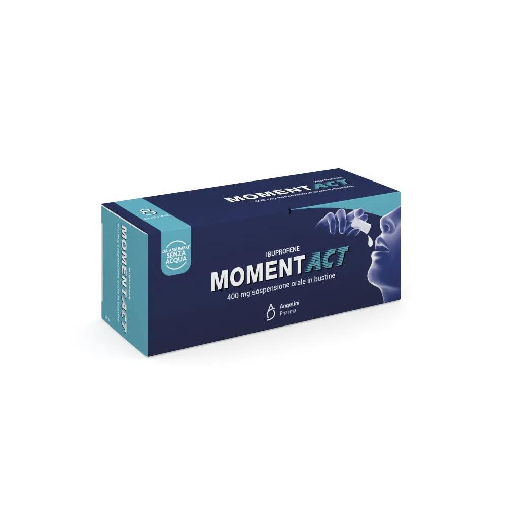 Momentact Liquido 400 mg Ibuprofene Analgesico Sospensione Orale 8 Bustine