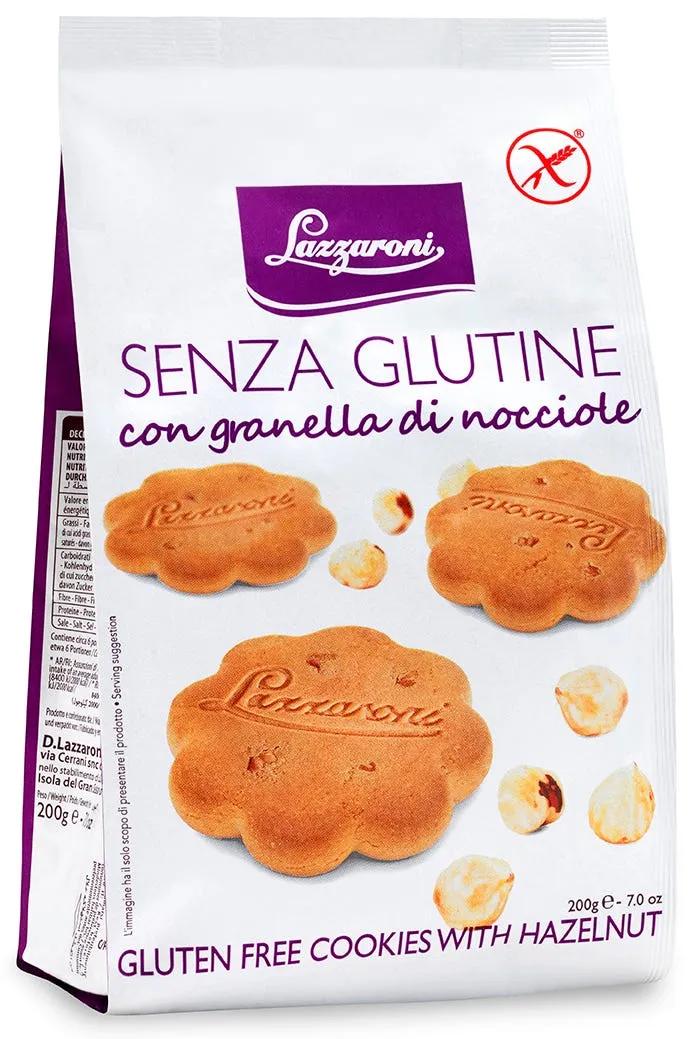 Lazzaroni Biscotti Con Granella Di Nocciole Senza Glutine 200 g