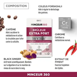 Eafit Minceur 360 - Brûleur Extra Fort - Brûleur de graisses -  Black Ginger