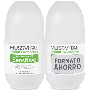 Mussvital Dermactive Desodorante Sensitive Aloe Vera 2x75 ml