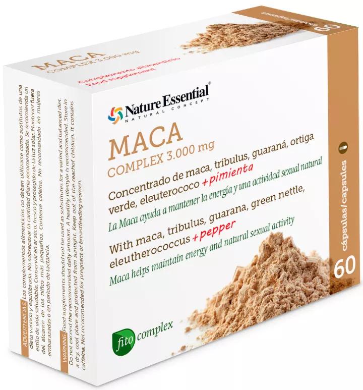 Nature Complexe Essentiel de Maca 3000 mg 60 Gélules