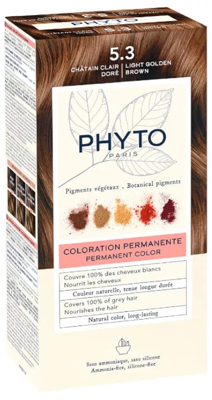 Phyto Phytocor Permanente Cor 53 Castanho Claro Dourado