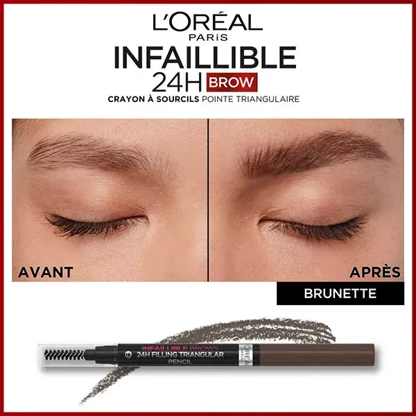 L'Oréal Paris Infaillible Brows 24h Eyebrow PencilN°3 Dark Brunette 1ml
