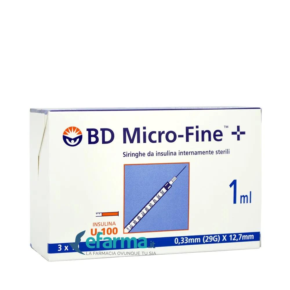 BD Micro fine Siringa Per Insulina 1ml 29g 7mm 30 pezzi