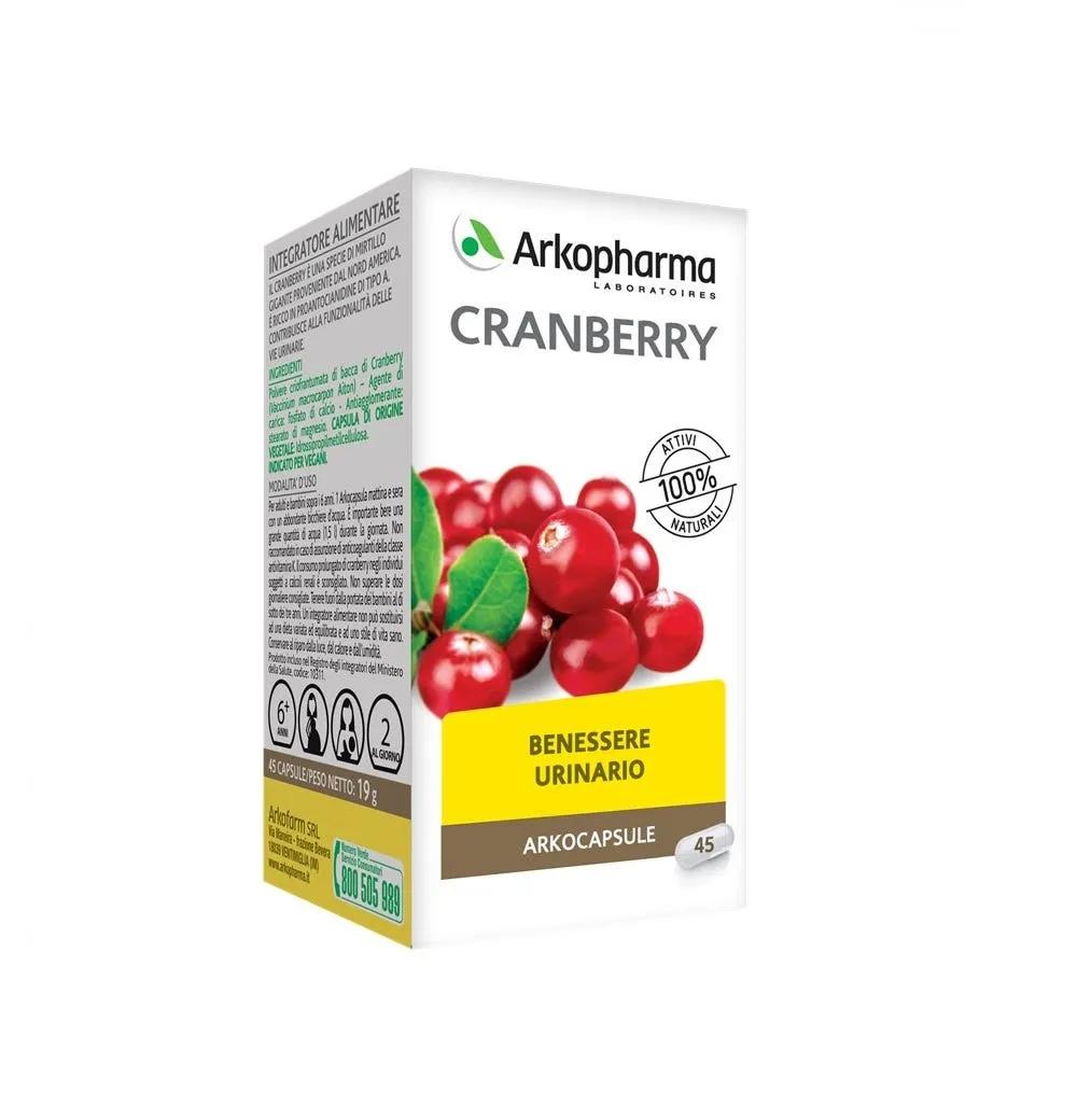 Arkocapsule Cranberry Bio Integratore Per Il Benessere Delle Vie Urinarie 45 Capsule