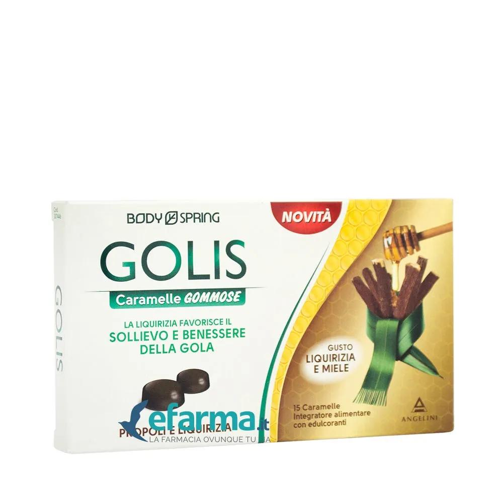 Body Spring Golis Caramelle Benessere Gola Liquirizia e Miele 15 Caramelle