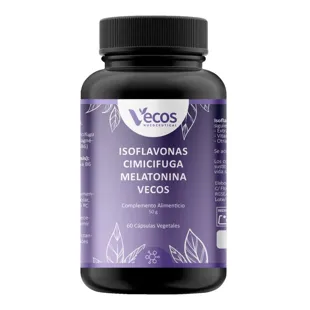 Vecos Nucoceutical Isoflavones, Black Cohosh and Melatonin 60 VegCaps