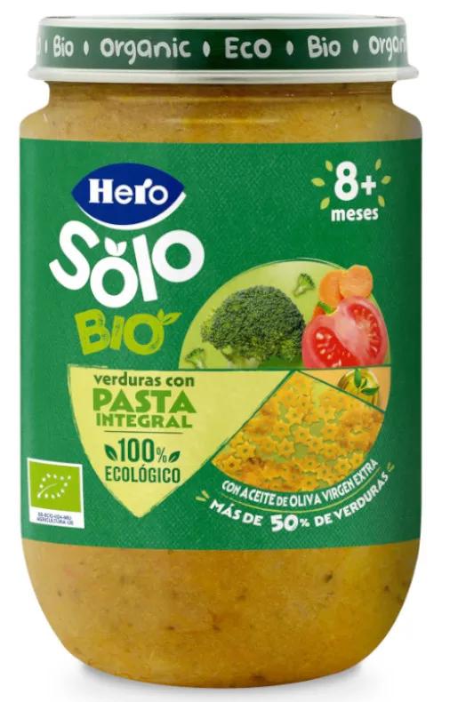 Imagen de Hero Solo Bio Tarrito Verduras con Pasta Integral +8m 190 gr