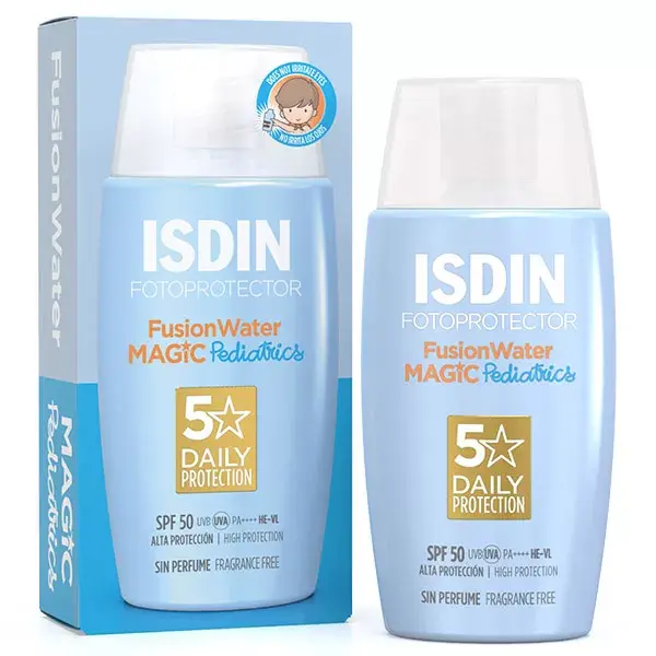 ISDIN Fotoprotector Fusion Water Pediatrics Crème Solaire Visage pour Enfants SPF50 50ml