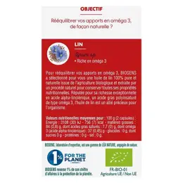 Biosens Oméga 3 Végétal Bio 40 capsules