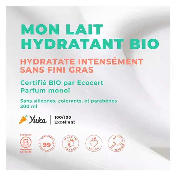 Energie Fruit Corps Peaux Sèches Lait Hydratant Huiles de Monoï & Macadamia Bio 200ml
