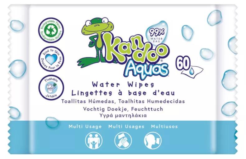 Kandoo Aquas Lingettes 60 unités