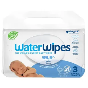 WaterWipes Salviettine Pure Lotto di 4 x 60 Salviettine