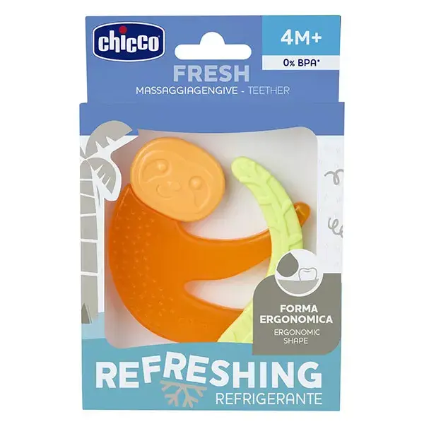 Chicco Teething Ring +4m Fresh Relax Monkey Green
