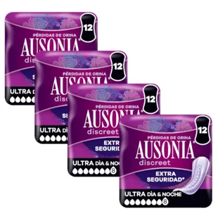 Ausonia Discreet Ultra Day and Night Pads 4 x 12 units