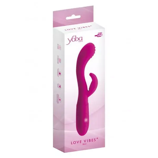 Yoba Rabbit Love Vibes Bess Silicona Waterproof Recargable USB Rosa