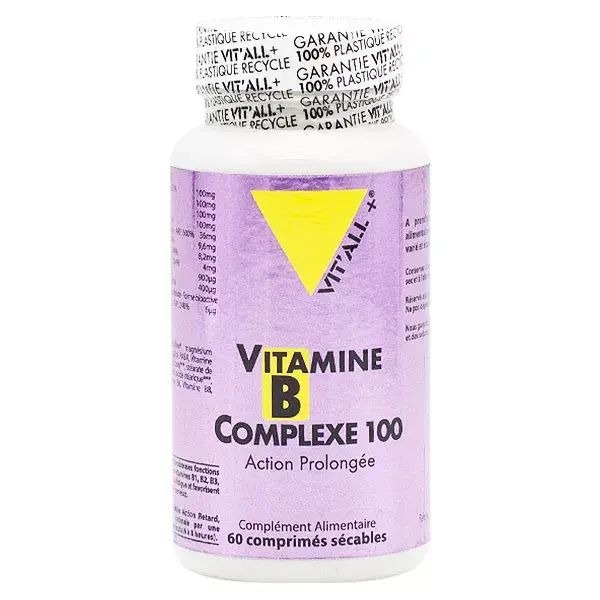 Vit'all+ Vitamine B Complexe 100 60 comprimés sécables