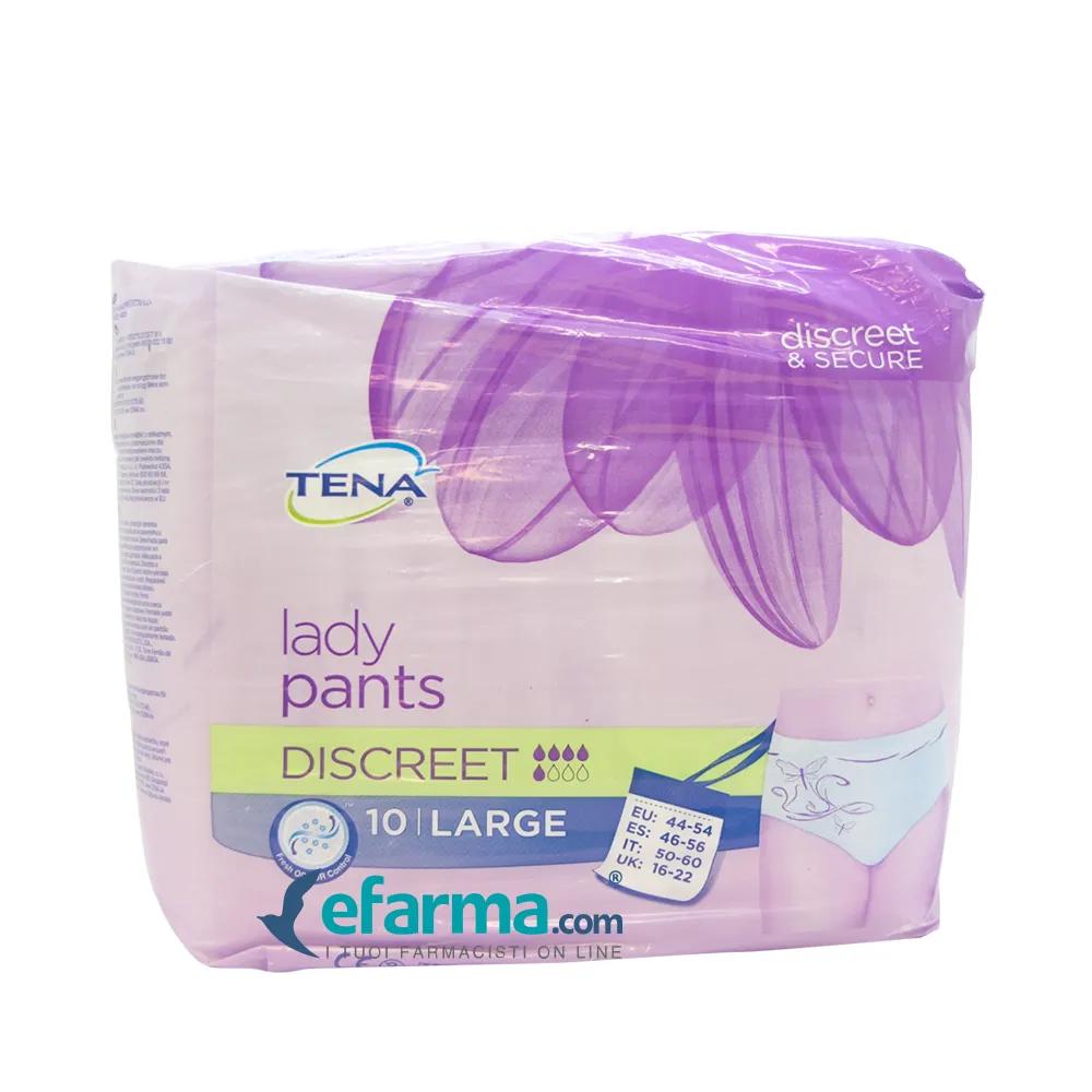 Tena Lady Pants Discreet Mutandina Protettiva Taglia L 12 Pezzi