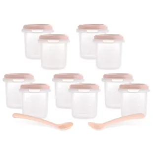 Miniland Conjunto de 10 Rebuçados Herméticos 200 ml + 2 Colheres Presente