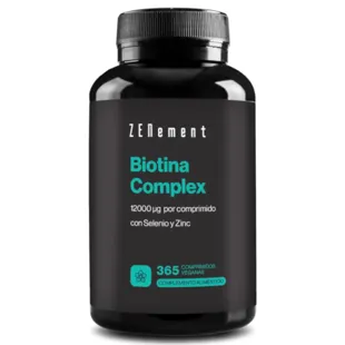 ZENement Biotin-Komplex mit Selen und Zink, 365 vegane Tabletten
