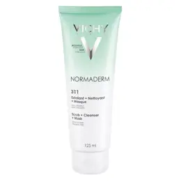 Vichy Normaderm 3 en 1 Exfoliant Nettoyant Masque 125ml