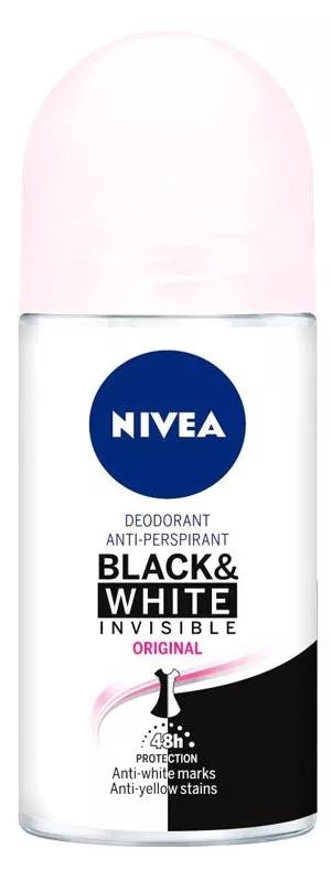 Imagen de Nivea Desodorante Roll On Black & White 50 ml