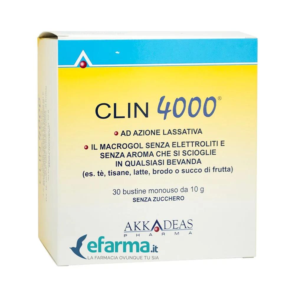 Clin 4000 Integratore Lassativo Stitichezza 30 Bustine 10 g