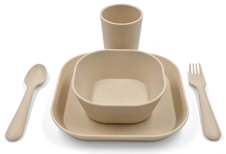 Vaisselle pour bébé Mushie Ivoire 5 pièces