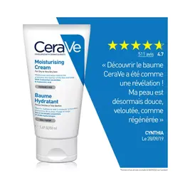 CeraVe Soins Baume Hydratant Visage et Corps Peaux Sèches à Très Sèches 50ml