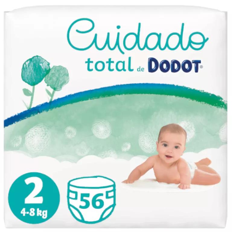 Couches Dodot T2 Total Care (4-8 Kg) 56 unités