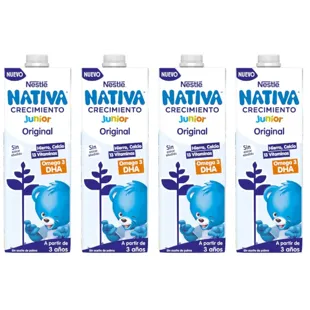 Nestlé Junior Crecimiento +3 Años 4x1 Litro