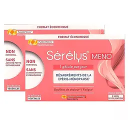 Sérélys Meno Ménopause Bouffées de Chaleur Fatigue Lot de 2 x 60 gélules