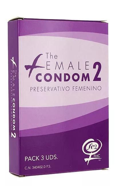 FC2 Preservativo Feminino de Nitrilo 3 Unidades