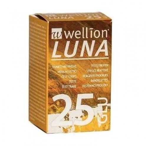 Wellion Luna Strisce Reattive per la Misurazione della Glicemia 25 Strips