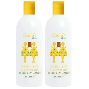 Ziaja Gel-Shampoo Kids Ice Cream Cookie und Vanille 2x400 ml