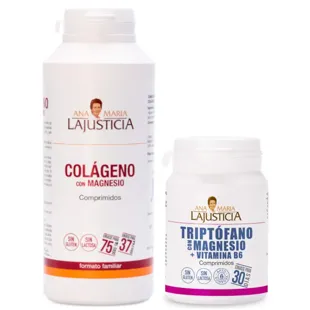 Ana Maria Lajusticia Collagen and Magnesium Family Format 450 Tablets + Tryptophan, Magnesium and Vitamin B6 60 Tablets
