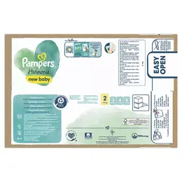 Pampers Harmonie Maxi Pack T2 (4-8 Kg) Avec Emballage Papier Recyclable